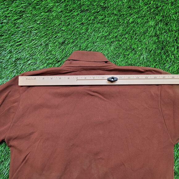 Vintage 70s Van Heusen Dagger Collar Knit Polo Shirt Mens Small Disco - Picture 11 of 12